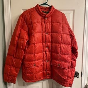 Eddie Bauer Duck Down Jacket | Men’s Large | Red